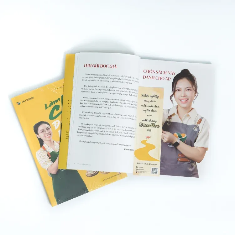 Sách mở kèm bookmark