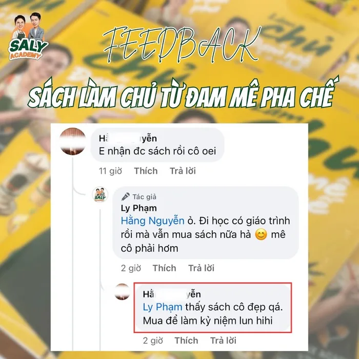 Bình luận của khách hàng Hằng Nguyễn: E nhận được sách rồi cô ơi - thấy sách cô đẹp quá, mua để làm kỷ niệm